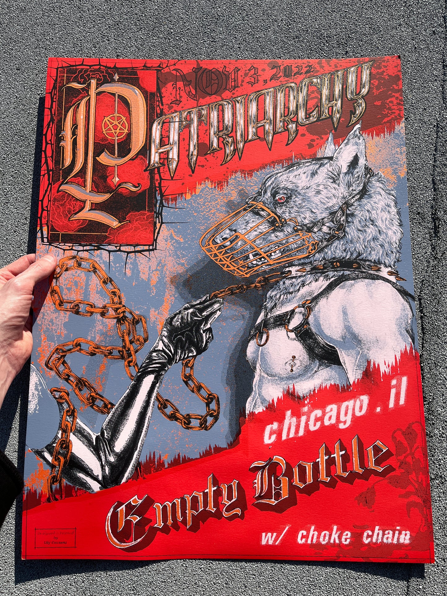 Patriarchy Silk Screened Poster