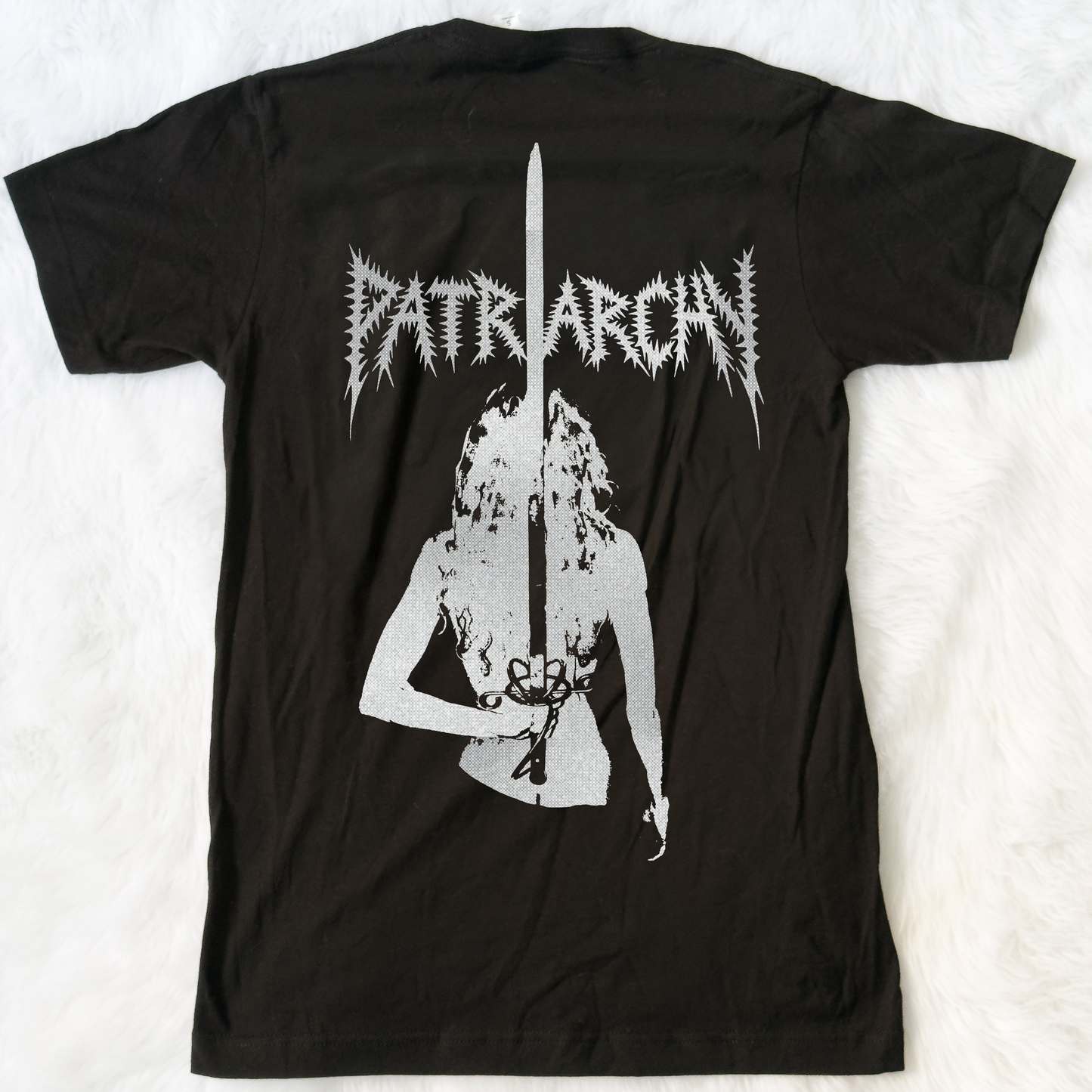 Patriarchy "Sword" Shirt - Metallic Silver