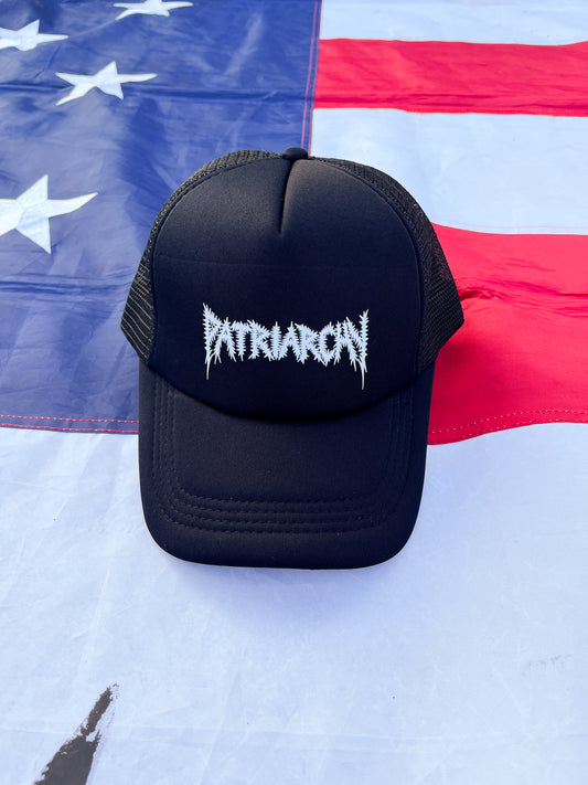 Patriarchy Logo Trucker Hat (Black)