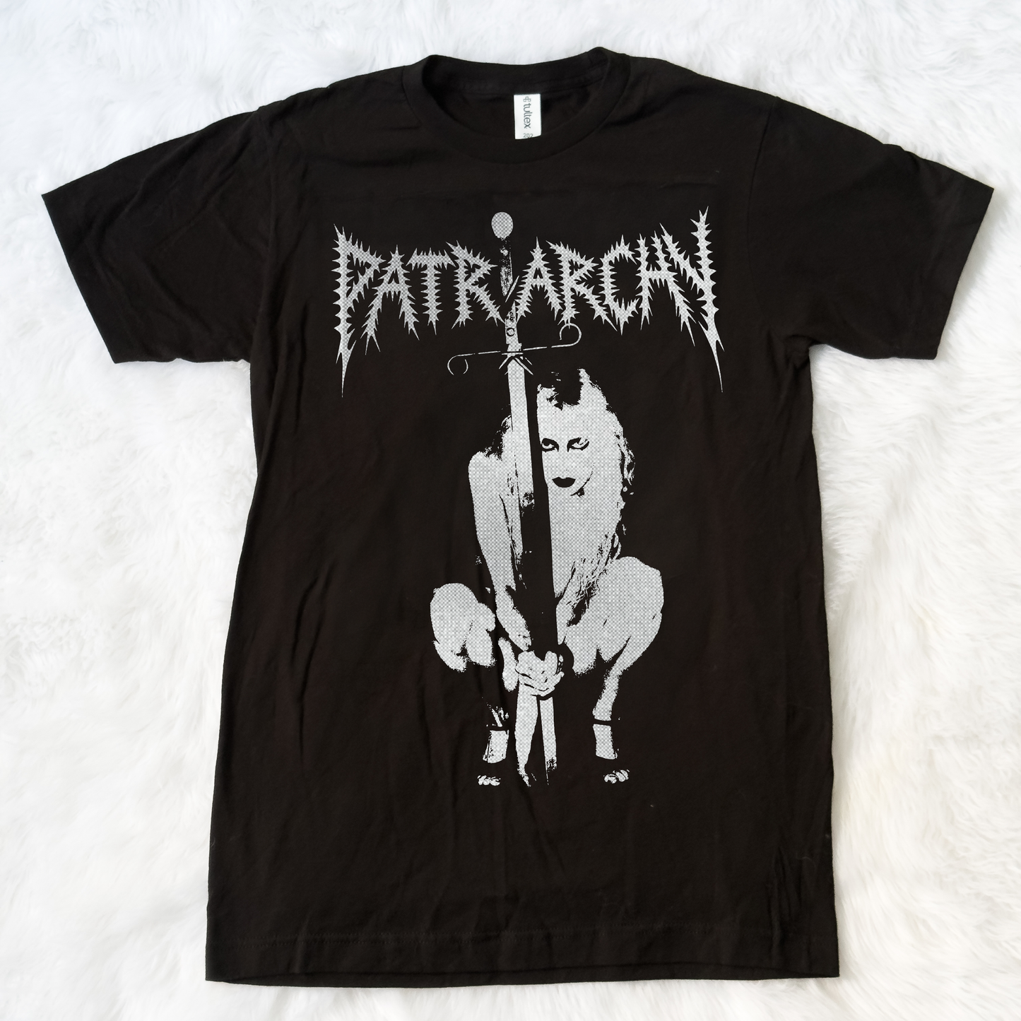 Patriarchy "Sword" Shirt - Metallic Silver