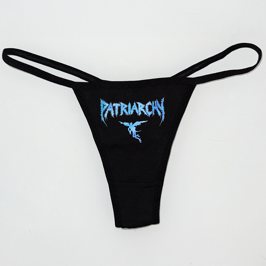 Patriarchy Logo Undies - Blue